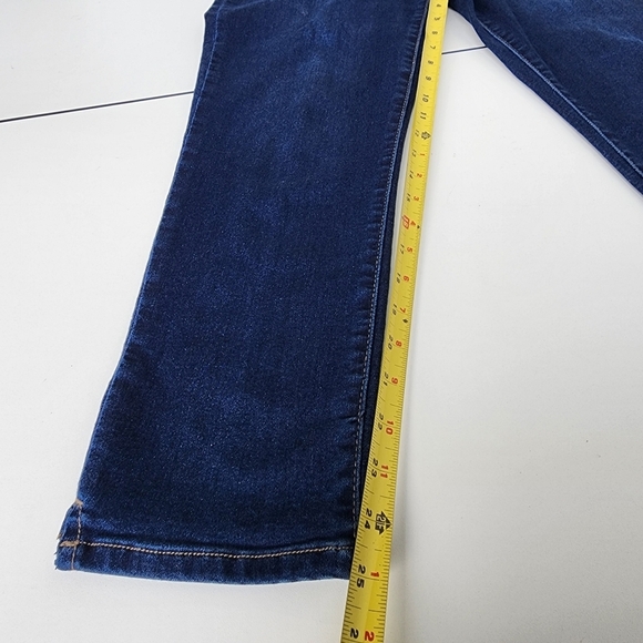 Gloria Vanderbilt All Around Slimming Effect Straight Blue Jeans 32x25 Cropped 8 - Picture 4 of 10